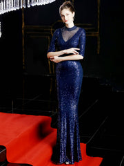 Schmales Abendkleid mit Fischschwanz