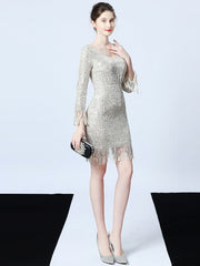 Medium and long slim fishtail dress