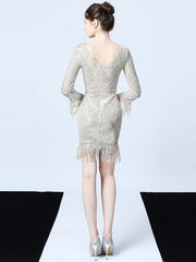 Medium and long slim fishtail dress