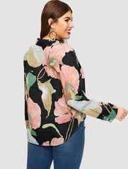 All-Match Long-Sleeved Printed Shirt