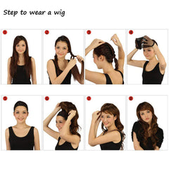 Women's long curly wig