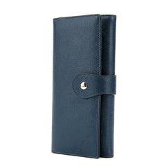 Cartera de cuero multifuncional para dama, estilo simple.