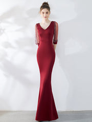 schmales Fischschwanzkleid Abendkleid