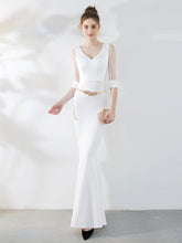 vestido de noche ajustado de cola de pez