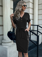 Vestido de manga corta