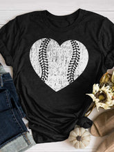 Kurzärmliges T-Shirt mit Baseball-Print