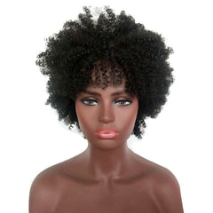 Short curly hair explosive head wig