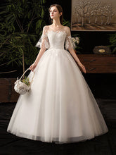 Vestido de novia de un solo hombro para estudio fotográfico