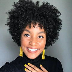 Short curly hair explosive head wig