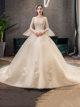 French Women's Large Tailed Palace Style Dress