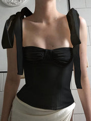 Fischgräten-Taille, eingewickelte Brust, einfarbig, kleine Vene