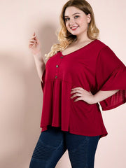 Commuter Cuello en V holgado Retro