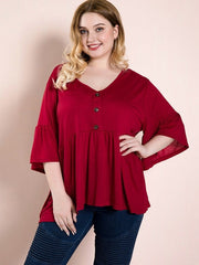 Commuter Cuello en V holgado Retro