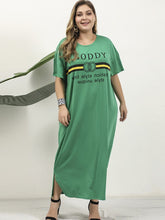 Vestido de cuello redondo con estampado de dibujos animados