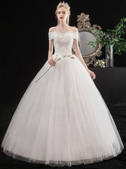 Vestido de novia de manga larga y cintura estrecha