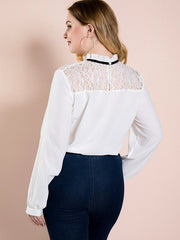 Camisa negra de manga larga Public Wind Commuter con lazo