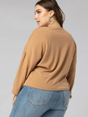 Camiseta holgada con cuello en V