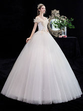 Vestido de novia ligero de un solo hombro para estudio fotográfico