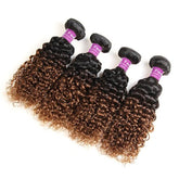 Small curly hair gradient color wig