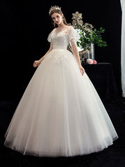 Vestido de novia de estudio de encaje pequeño