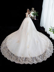 Vestido de novia de lujo con nudo de encaje de fantasía de Super Fairy