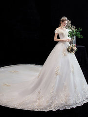 Vestido de novia de lujo con nudo de encaje de fantasía de Super Fairy