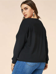 Camiseta holgada con cuello en V