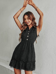 Jacquard Solid Color Dress