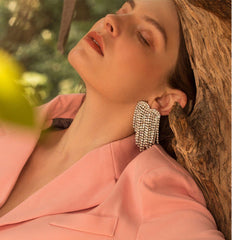 Exquisite Strass Liebe Quaste Ohrringe XG2102