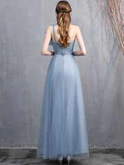 Blue Fairy Evening Dress Bridesmaid Dress
