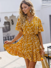 Vestido de mujer de manga corta estilo resort