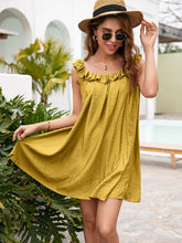 Nuevo vestido largo de verano de color liso.