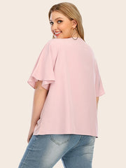 Übergroßes T-Shirt mit Kontraststreifen