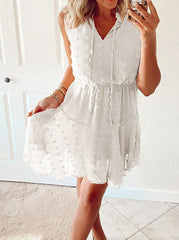 Falda sin mangas con solapa en la cintura