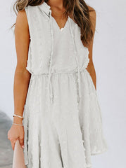 Falda sin mangas con solapa en la cintura