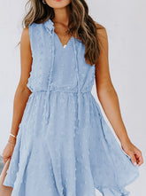 Waist Lapel Sleeveless Skirt