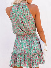 Women's Sleeveless Ruffle Skirt