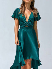 Falda con lazo en la cintura