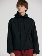 Chaqueta con capucha y cordón para hombre