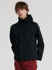 Chaqueta con capucha y cordón para hombre