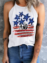 Weißes Top mit Rundhalsausschnitt und Stern