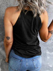 All American Girl – Gerippte Weste mit Sonnenbrillen-Print