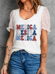 T-Shirt mit Leopardenmuster in den USA