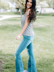Chaleco con corazón de la bandera estadounidense del 4 de julio