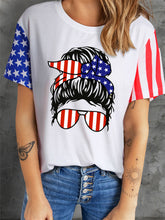 American Flag Casual T-shirt