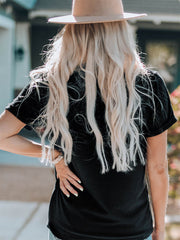 Sonnenblume-T-Shirt mit amerikanischer Flagge