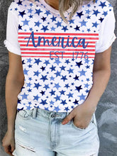 Sweatshirt mit Rundhalsausschnitt und Aufdruck „White Star USA 1776“