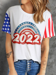 American Flag Patriotic Short Sleeve T-Shirt