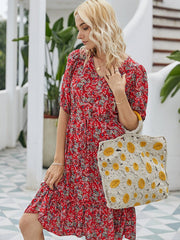 Schmal geschnittenes Sommerkleid mit Print