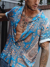 Camiseta de manga corta con estampado de playa